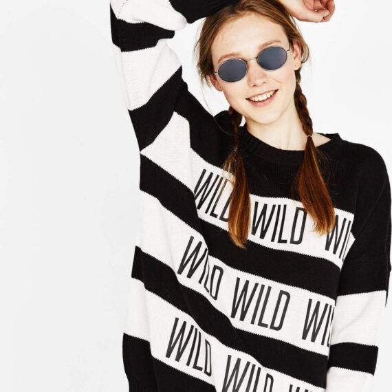 Print sweater