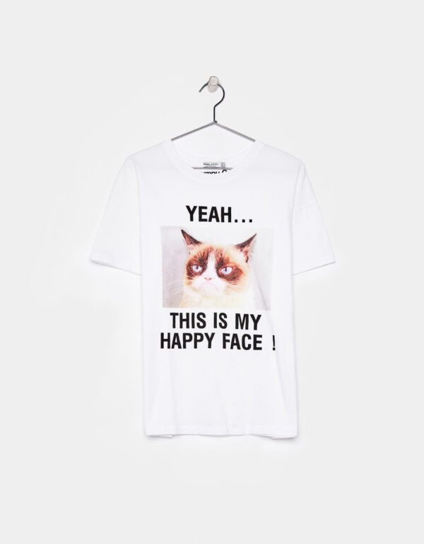 Grown cotton T-shirt with print - Image 2